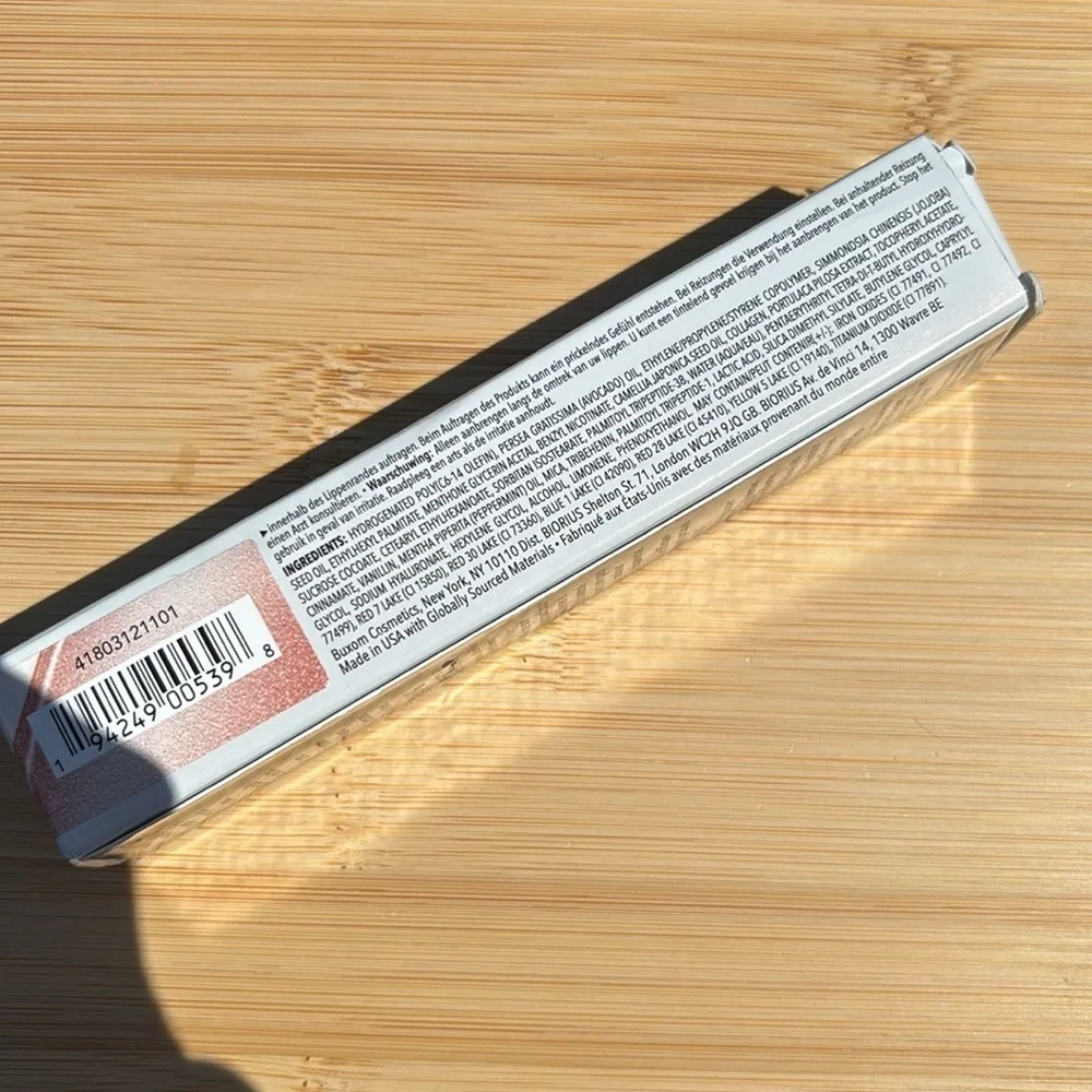BUXOM Plump Shot Plumping & Smoothing Lip Serum Gloss Peptides Hyaluronic Acid